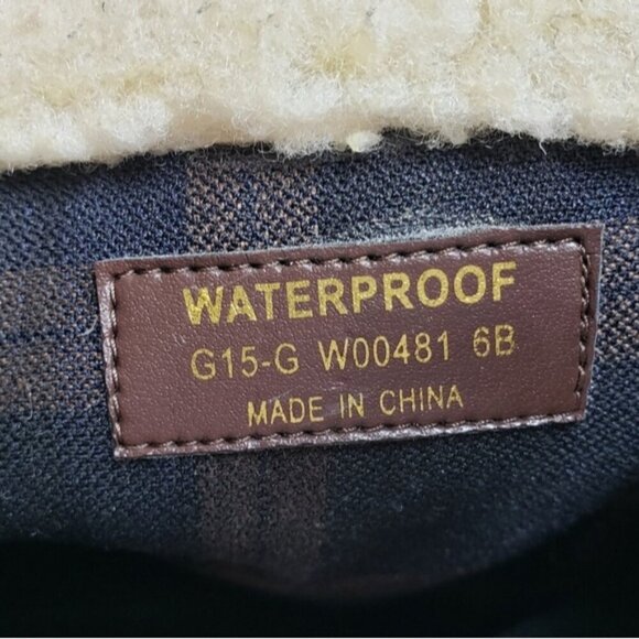 Cole Haan Champion Brown Leather Waterproof Zip Up Boots Women's Size 6B - Picture 12 of 16